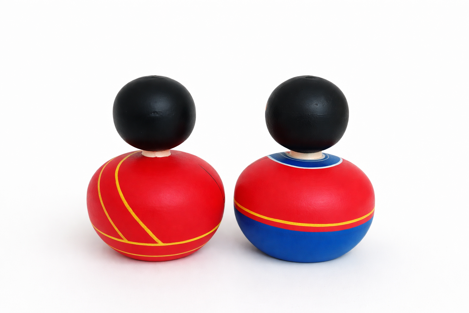 Wooden Bobble Head Set