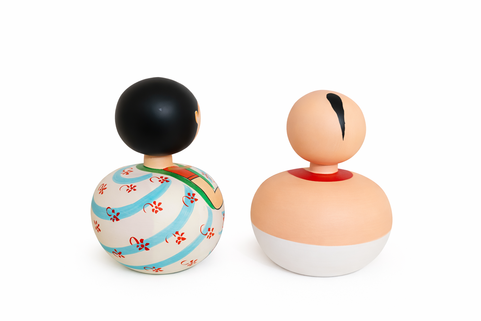 Wooden Bobble Head Set