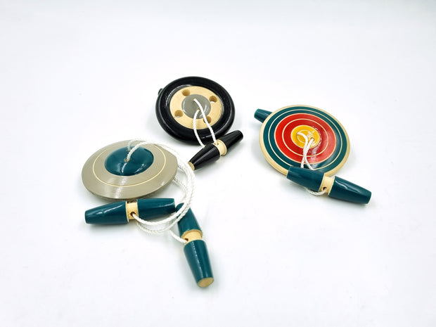 Wooden Spinning Button: Set of 3