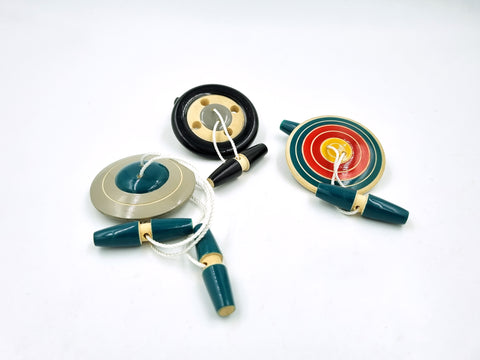 Wooden Spinning Button: Set of 3