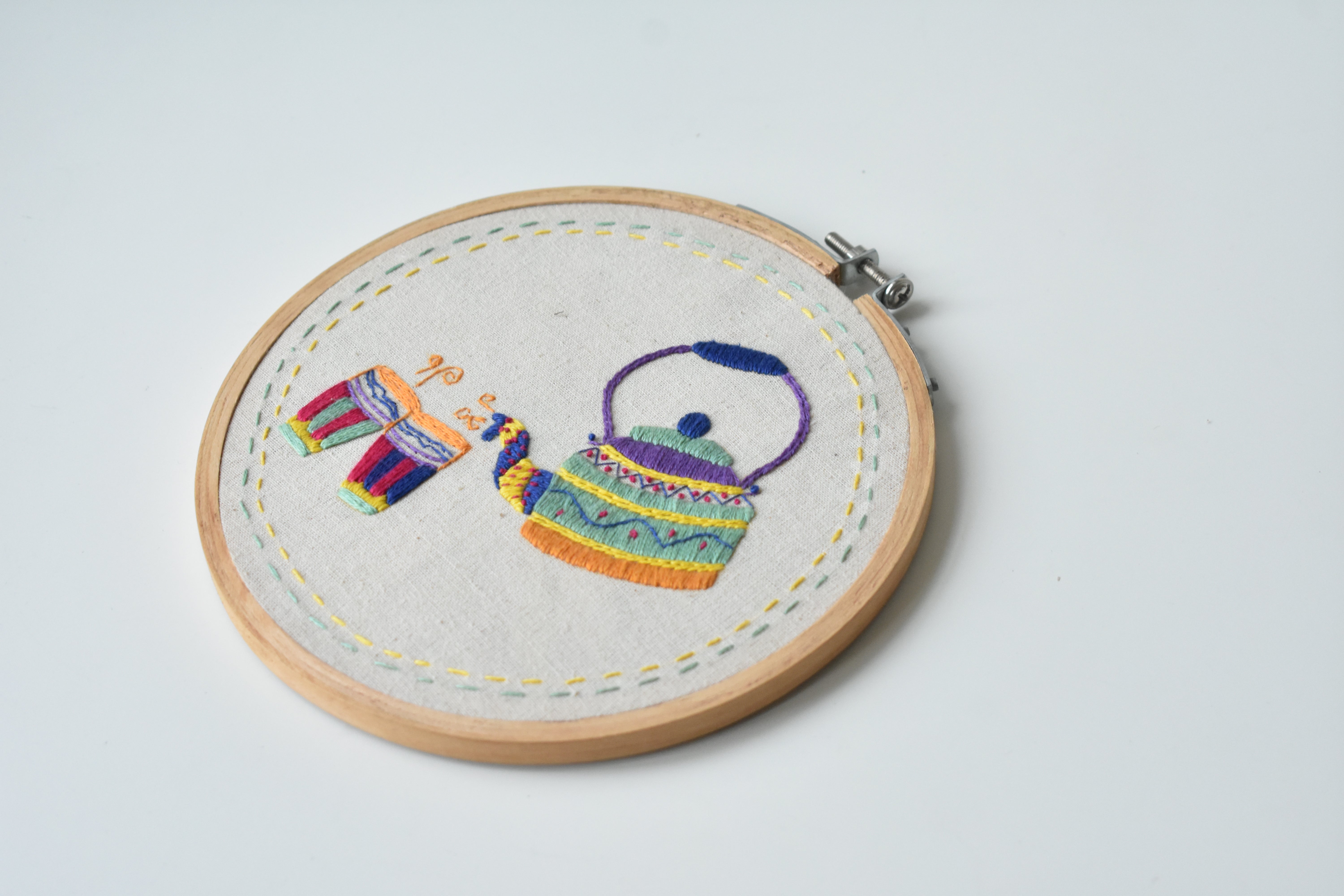 DIY Embroidery - Kettle