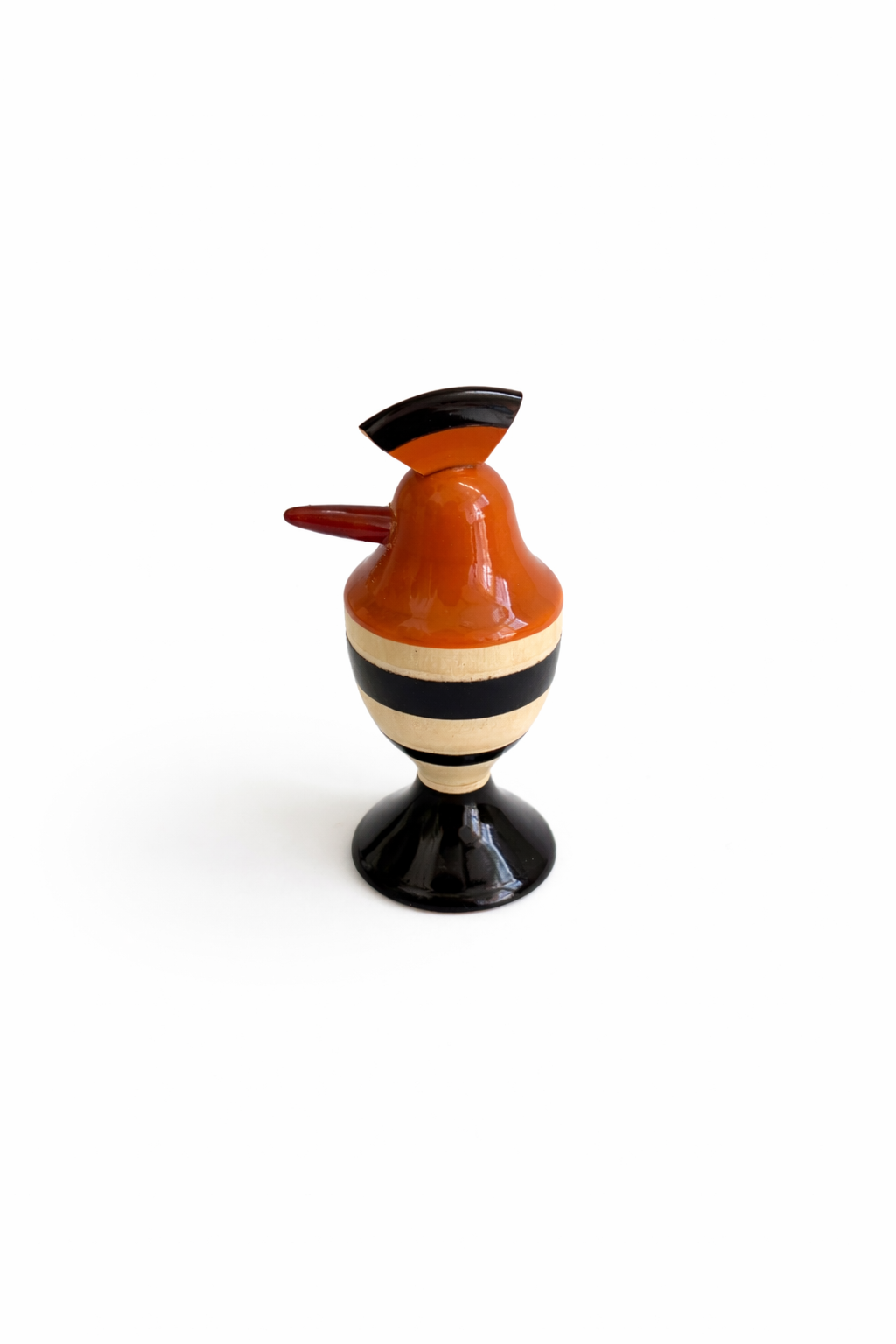 Handcrafted Wooden Painted Stork Magnet