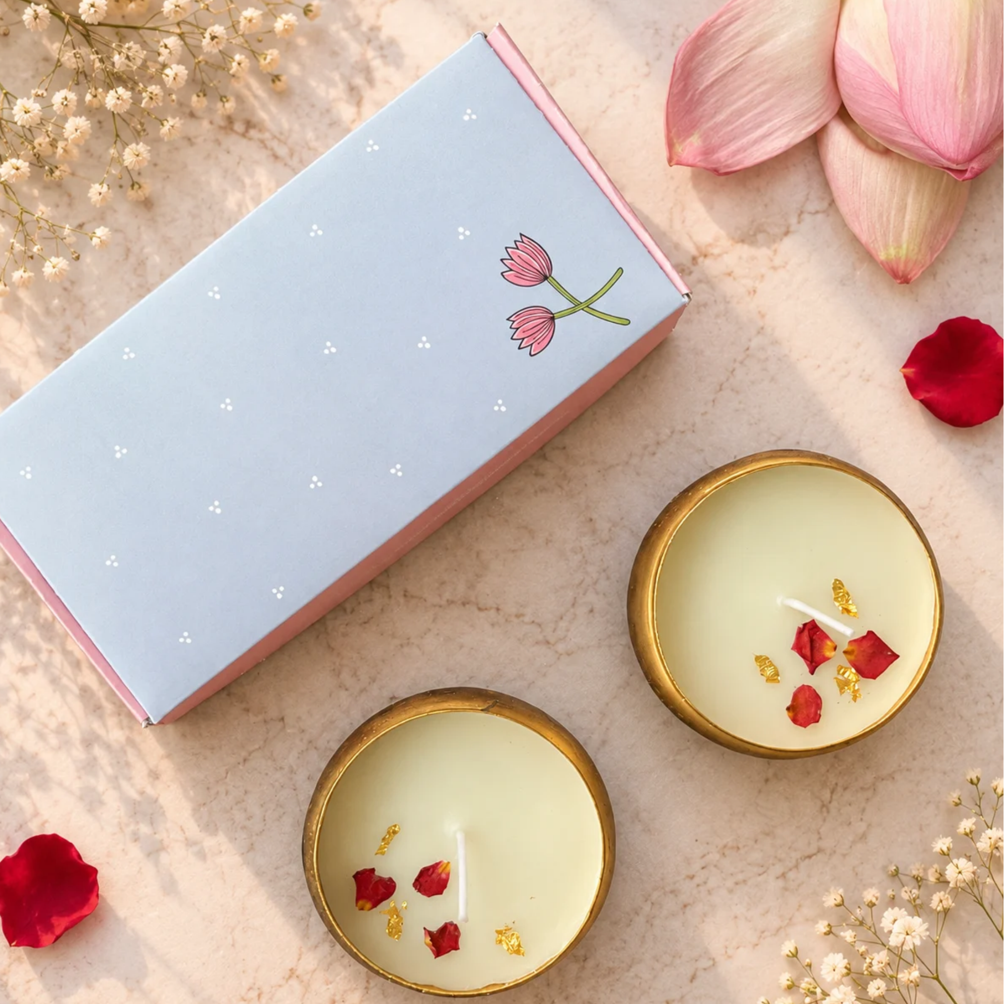 Brass Urli Candles  set of two