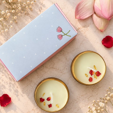 Brass Urli Candles  set of two