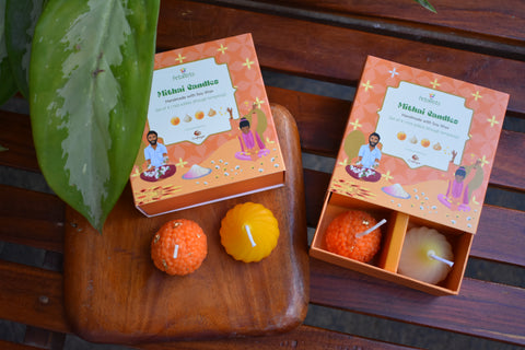 Mithai Candles - Motichoor and Modak (Unscented)