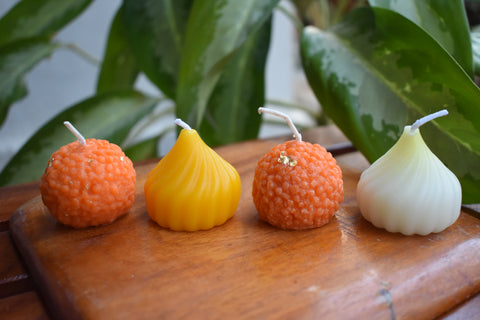Mithai Candles - Motichoor and Modak (Unscented)