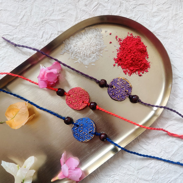 Handmade Flo-dust Rakhi