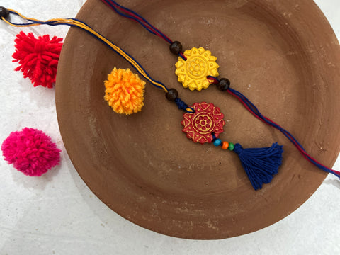 Flo-dust Rakhi and Lumba set