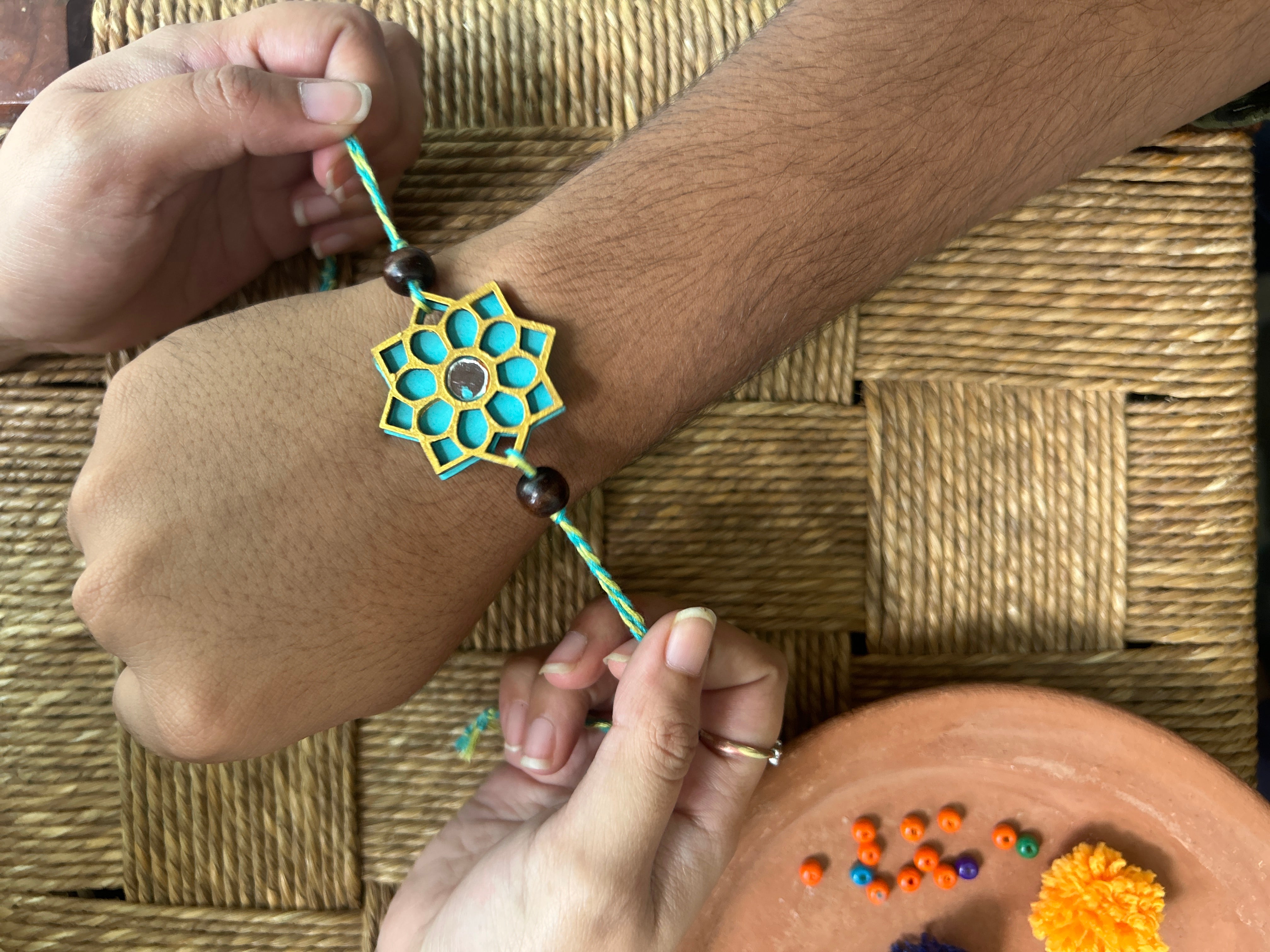 Eco-friendly Premium Rakhis: Recycled Wood