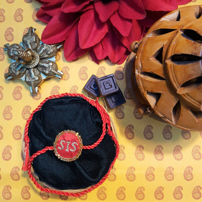 Handmade Zardozi Rakhi - Sis