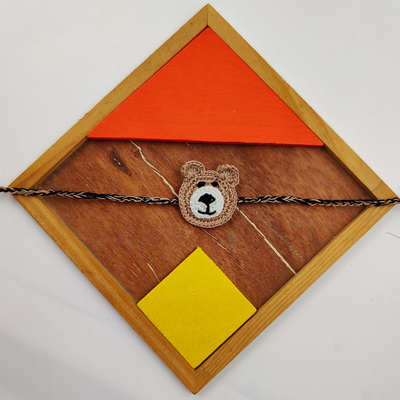 Handmade Crochet Rakhi - Bear