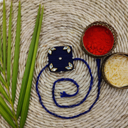 Handmade Zardosi Rakhi Sadabahar - Green