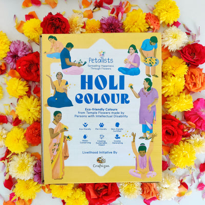 Petalists Eco-friendly Holi Colour - 1 Kg Packet (5 Colours Available)