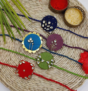 Handmade Zardosi Rakhi Sadabahar - Green