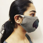 Mangalgiri Cotton Triple-layered Handpainted Mask - Dog