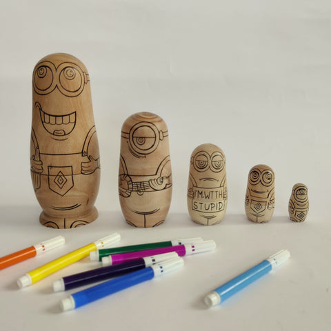 DIY Minion Nesting Dolls